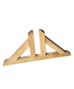 A Buon Prezzo Piedino doppio in legno di pino per sostegno grigliati 60x4,5x30 cm