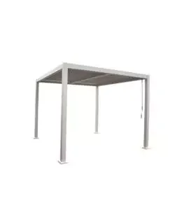 Ultime Pezzi Pergola bioclimatica riviera "solanum plus" in alluminio bianco 3x4x2,4 mt
