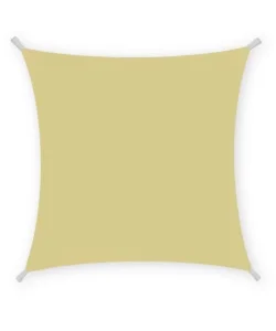 Tenda vela da esterno quadrata ombreggiante essenza in poliestere colore beige 3x3 metri Super Prezzo