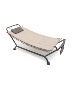 Amaca prendisole "bali" colore beige con struttura in metallo Prezzo Scontato