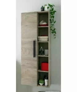 Ultimissimo Modello Colonna sospesa bagno 1 anta "chloe" colore rovere