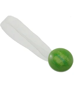 2 clip in plastica striata mm35/24 per arricciare/decorare le tende - colore verde acido. Promozione Esclusiva