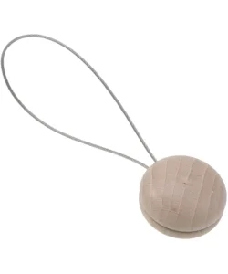 Ultimissimo Modello 2 clip in legno play mm40 per arricciare/decorare le tende - colore sbiancato.