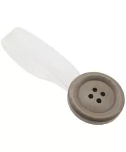 2 miniclip bottone mm38/24 per arricciare/decorare le tende - colore tortora. Sconto