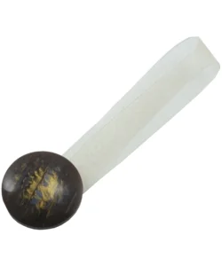 Ultimissimo Modello 2 clip in plastica striata mm35/24 per arricciare/decorare le tende - colore marrone.