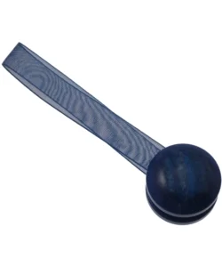 2 miniclip in plastica striata mm24 per arricciare/decorare le tende - colore blu . Economico