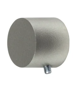 2 pomoli nichel a tappo terminale per tubo tende diametro 20 mm Occasione