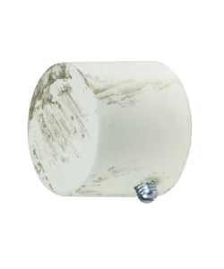 2 pomoli avorio oro a tappo terminale per tubo tende diametro 20 mm Economico