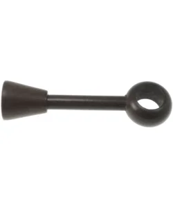 Ultimissimo Modello Supporto regolabile per bastone ø28mm con viti e tasselli - colore noce.