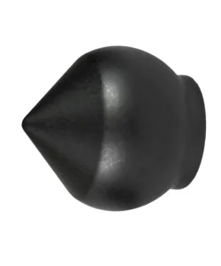 2 pomoli neri a bulbo terminale per tubo tende diametro 20 mm Spedito Oggi