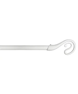 Ultima Occasione Tubo tenda in acciaio colore bianco estensibile da 120 a 210 cm. con terminale nairobi