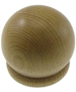 2 pomoli palla per bastone ø28mm - colore naturale. Economico