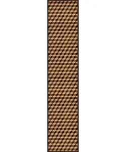 Ultima Occasione Runner in vinile geometric parquet, 50x240 cm