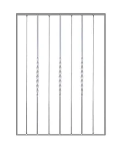 Ultima Occasione Pannello ornamentale per recinzione modulare in ferro zincato - 850xh1012 mm