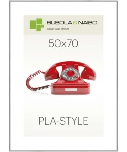 Ultime Pezzi Cornice in plastica colore argento "pla-style" - 50 x 70 cm