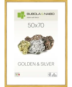 Ultime Pezzi Cornice in legno colore oro "marisa" - 50 x 70 cm