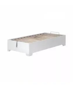 Ultimissimo Modello Letto singolo contenitore con piedini "bed box" bianco 90x190 cm