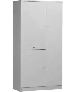 Affare Mobile 3 ante e 1 cassetto bianco lucido, 77x147x 34 cm