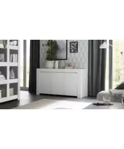 Ultimissimo Modello Credenza "firenze" 3 ante bianco opaco, 138x81x42 cm