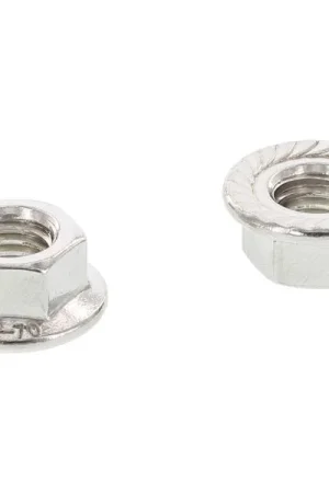 Ultime Pezzi DIN6923 M 4 inox A2 Dado esagonale zigrinato con flangia