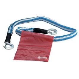 Corda traino antistrappo, portata max 2800 kg, estendibile fino a 4 mt, bandiera per la segnalazione inclusa Consegna Rapida