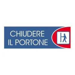 Spedizione Espresso Letterfix Targhe logofix metal blu 6x18chiu.il portone n.734