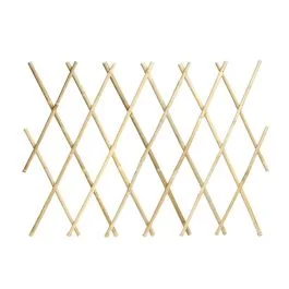 Verdemax Traliccio estensibile in bamboo naturale, 1,80x0,90 mt Spedizione Espresso
