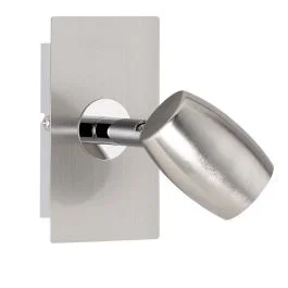 Bestseller Trio lighting Michael spot 1 luce acciaio satinato gu10 h.12cm