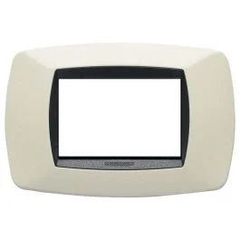 Economico Master Modo placca 3 posti avorio