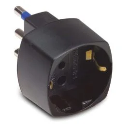 Ultime Pezzi Master Adattatore schuko 16a+t, colore nero