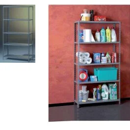 Anemos Kit scaffale a bulloni 5 piani 90x40x172 colore grigio Must-Have