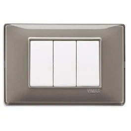 Vimar Placca 3m reflex cenere plana Spedito Oggi