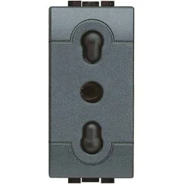 Bticino Presa 2p T 10/16a bipasso Serie Living Professionale