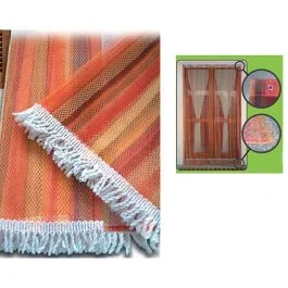 Sangiorgio Zanzariera ad anelli arancio 150x250 cm Sconto