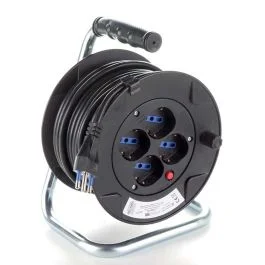 Elettrocanali Avvolgicavo 15mt 4 schuk/biv Pagamento Sicuro