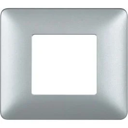 Super Prezzo Placca 2 moduli matix, silver