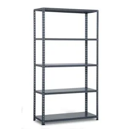 Anemos Scaffale metallico bullonato 5 ripiani 100x40x180h cm Offerta Limitata