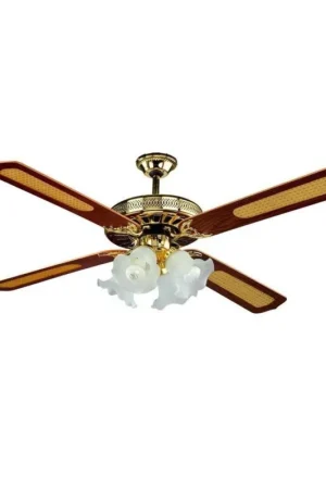 VENTILATORE SOFFITTO "OLD AMERICA" C/TELEC+4 LUCIEAN: 8014211951985 Occasione