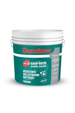Ultime Pezzi DucoDucotone sani-tech luc bianco calibrato lucido 5lt.EAN: 8025160131410