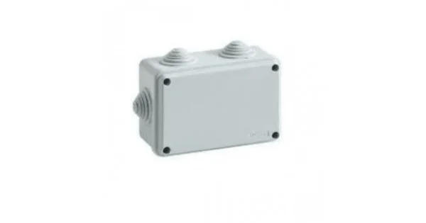 CASSETTA DERIVAZIONE STAGNA RETTANGOLARE MM.120X80X50 C/PASSACAVI IP55 ART.FG13414 Nuovo Arrivo