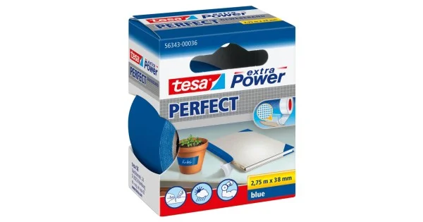 Ultime Pezzi NASTRO ADESIVO TELATO XP PERFECT MM.38 MT.2,75 BLU 56343