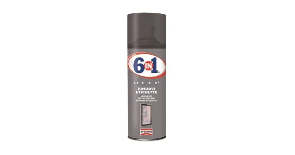 Spedito Oggi 6 IN 1 HELP LEVA ETICHETTE SPRAY ML.200 ART.4235
