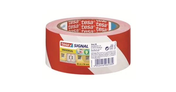 Spedito Oggi NASTRO SEGNALETICO ADESIVO MM.50 MT.66 BIANCO/ROSSO ART.58134