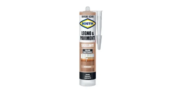 BOSTIK SIGILLANTE LEGNO & PAVIMENTI ML.300 ROVERE SCURO Super Prezzo