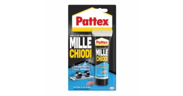 Compra Adesso PATTEX 1000 CHIODI RESISTENTE ALL'ACQUA GR.100 INTERNI & ESTERNI