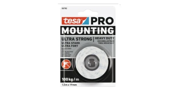 A Buon Prezzo NASTRO BIADESIVO MOUNTING PRO ULTRA STRONG MM.19 MT.1,5 BIANCO 66792