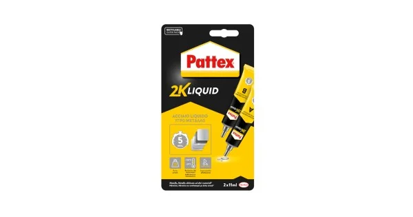 Saldi PATTEX POWER EPOXY ACCIAIO LIQUIDO GR.15 PZ.2
