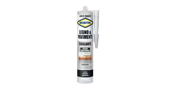 BOSTIK SIGILLANTE LEGNO & PAVIMENTI ML.300 LARICE BIANCO Spedizione Espresso