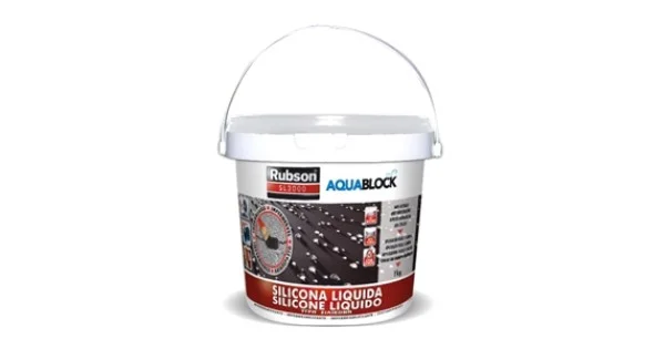 SILICONE LIQUIDO RUBSON AQUABLOCK ROSSO KG.1 (SL3000) Promozione