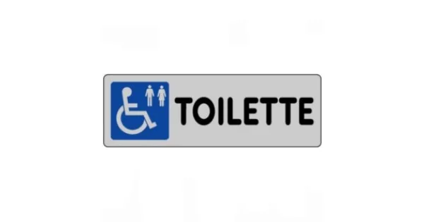 ETICHETTA ADESIVA MM.150X50 TOILETTE DISABILI Saldi